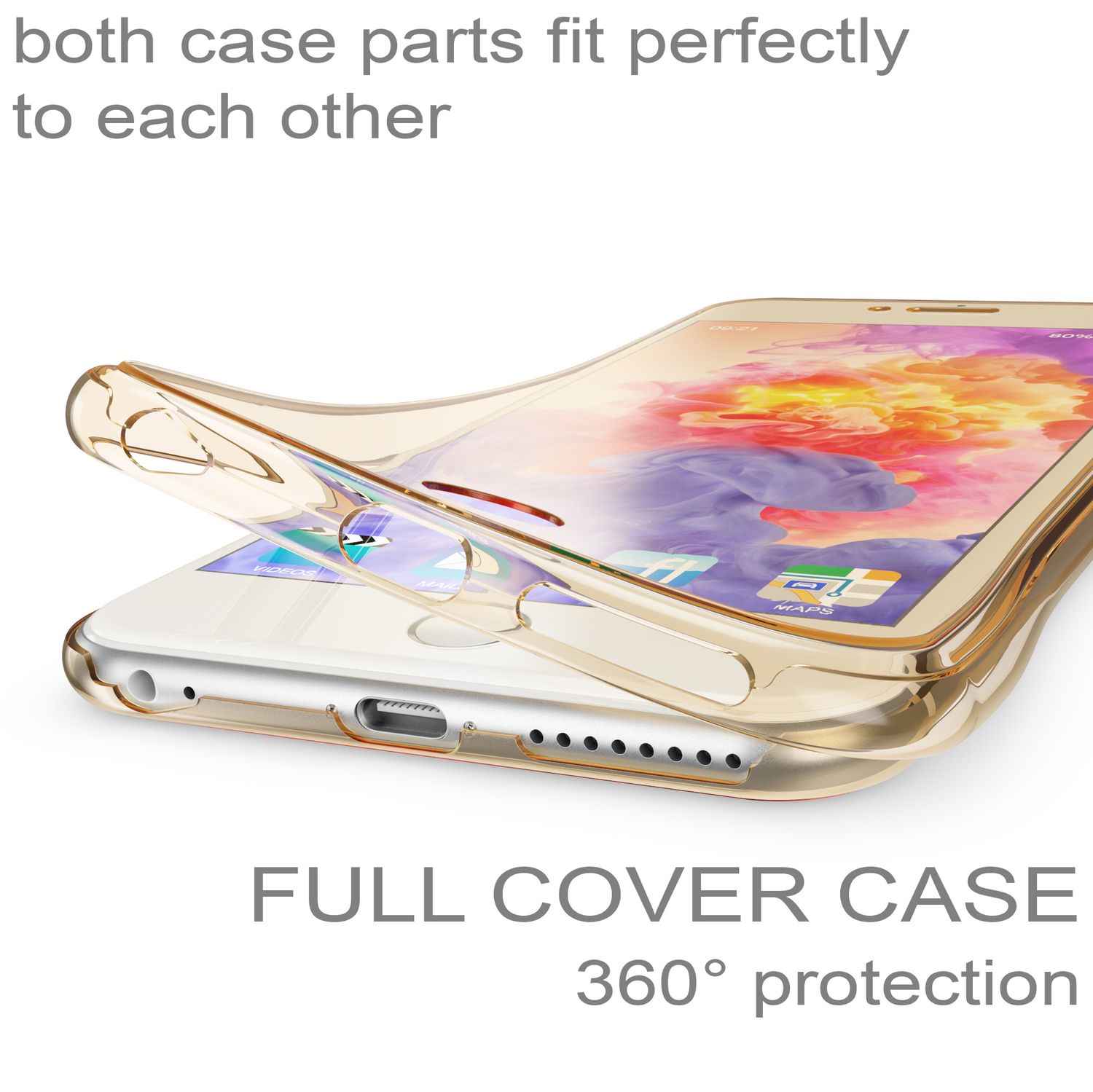 Apple iPhone 6 Plus 6S Plus 360 Grad Handy Hülle von NALIA, Full Cover Case