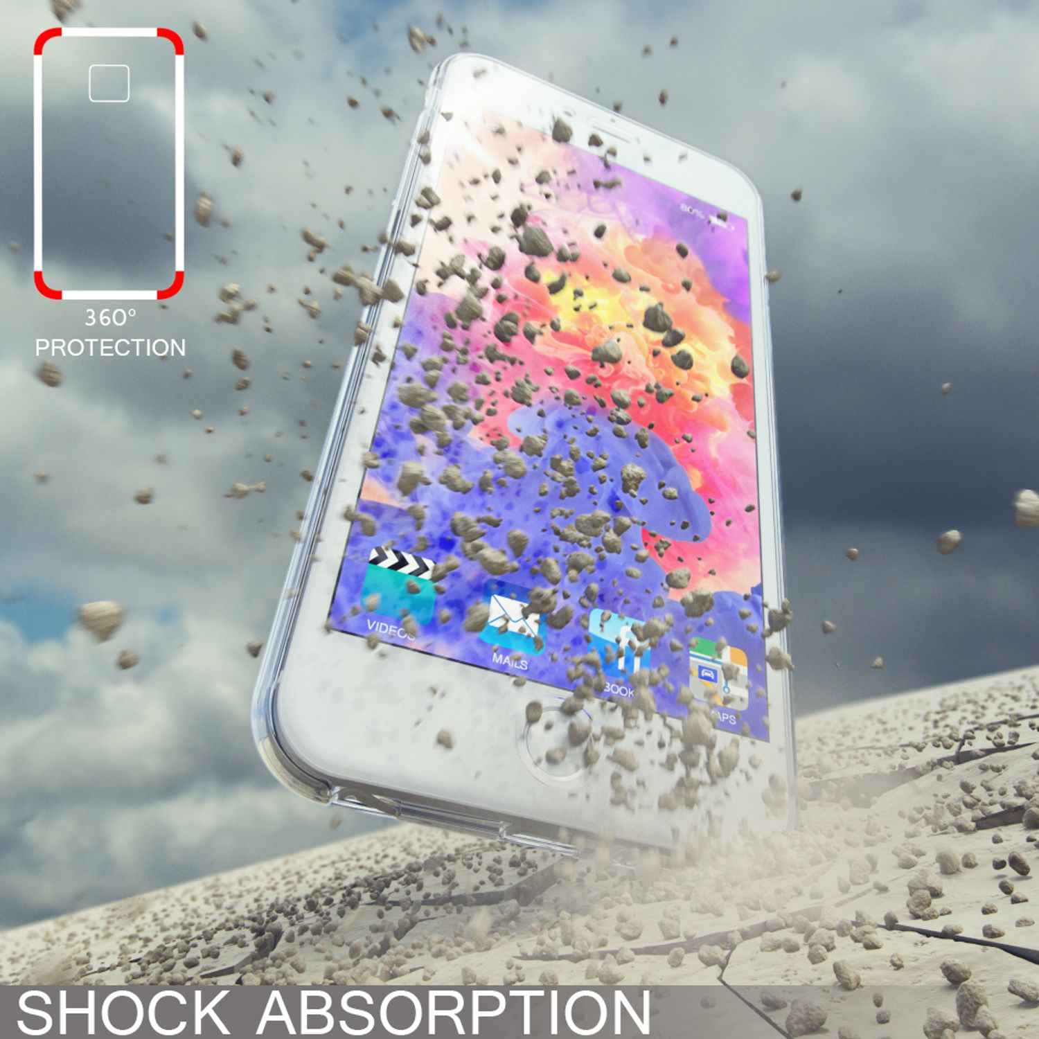 Apple iPhone 6 Plus 6S Plus 360 Grad Handy Hülle von NALIA, Full Cover Case