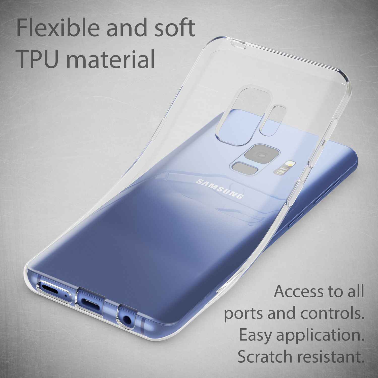 Samsung Galaxy S9 Handy Hülle von NALIA, Soft Slim TPU Silikon Case Cover Schutz