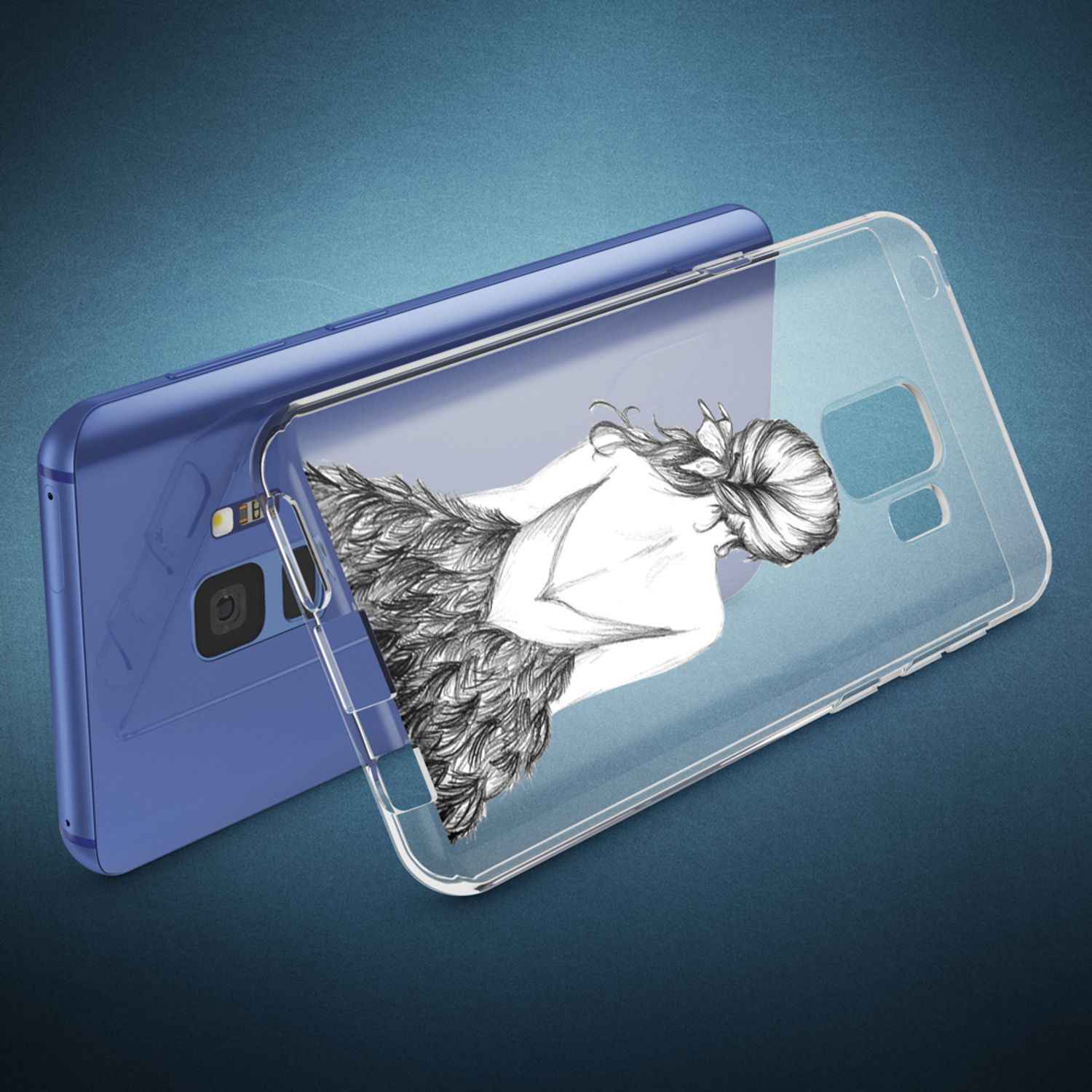 Samsung Galaxy S9 Hülle Handyhülle von NALIA, Slim Silikon Motiv Case Schutzhülle
