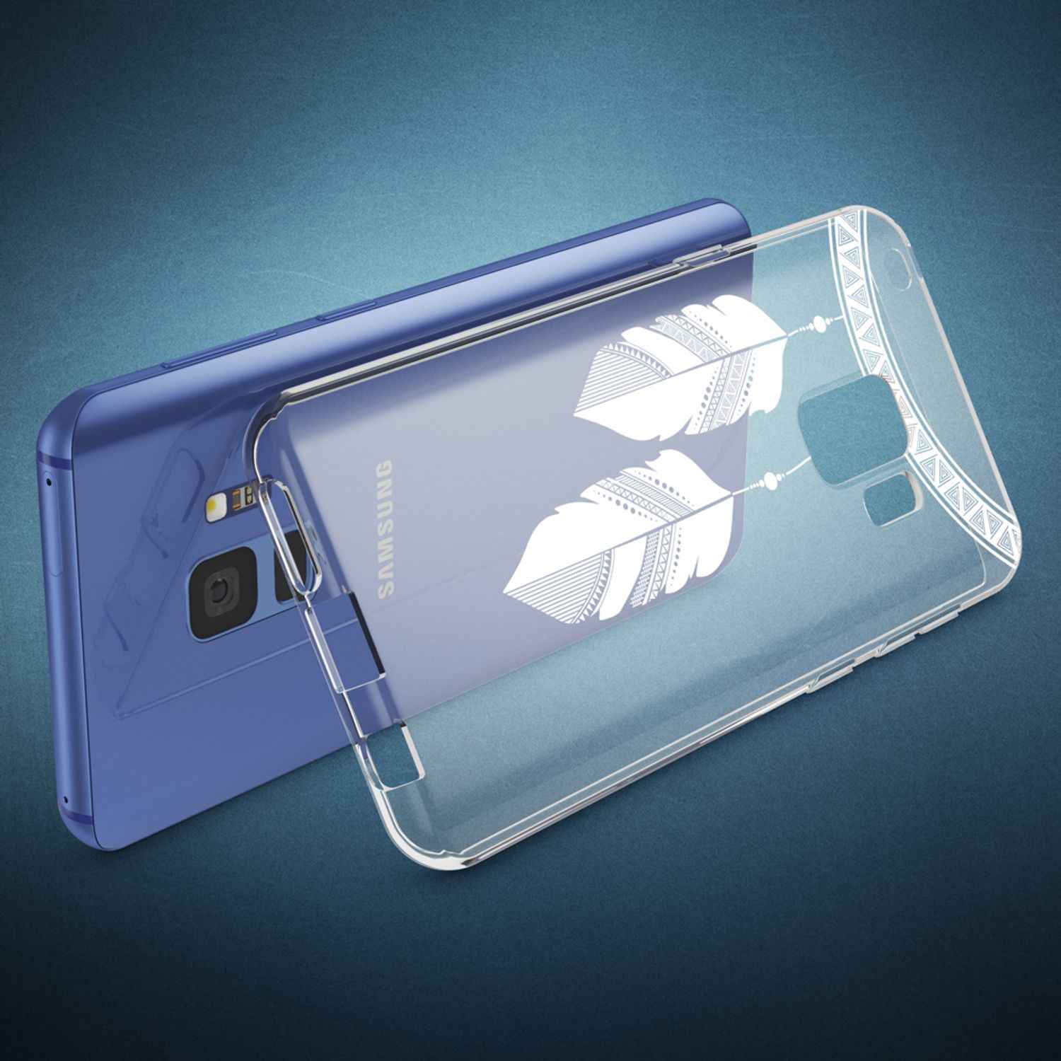 Samsung Galaxy S9 Hülle Handyhülle von NALIA, Slim Silikon Motiv Case Schutzhülle
