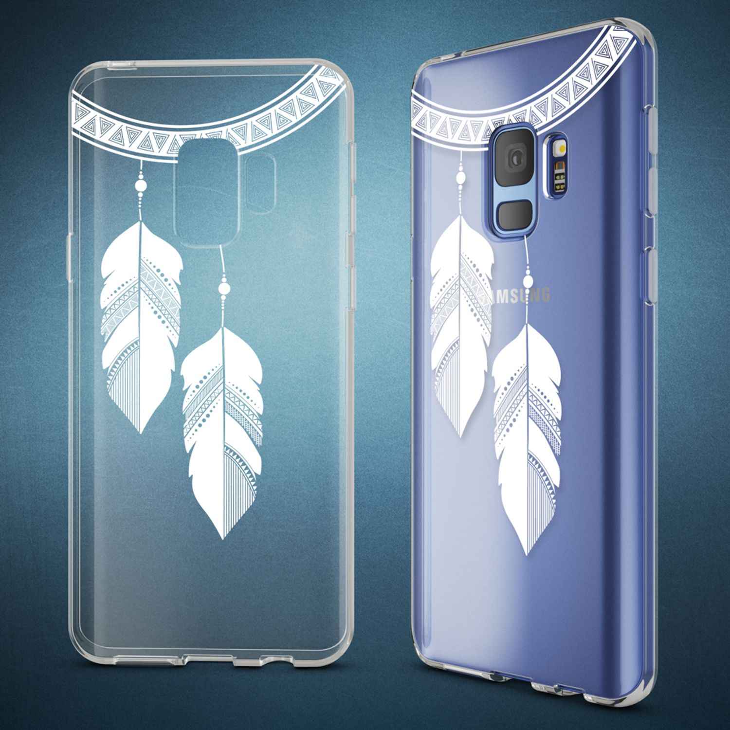 Samsung Galaxy S9 Hülle Handyhülle von NALIA, Slim Silikon Motiv Case Schutzhülle