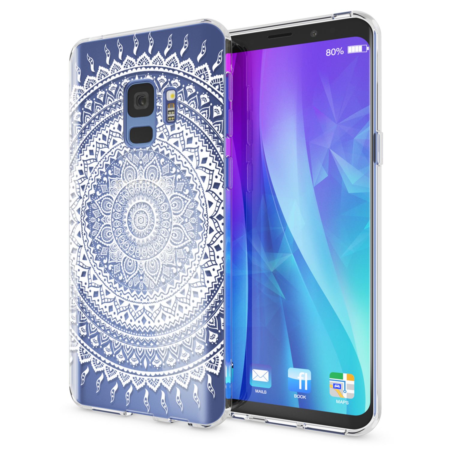 Samsung Galaxy S9 Hülle TPU Silikon durchsichtig mehrfarbig Motiv | NALIA Berlin
