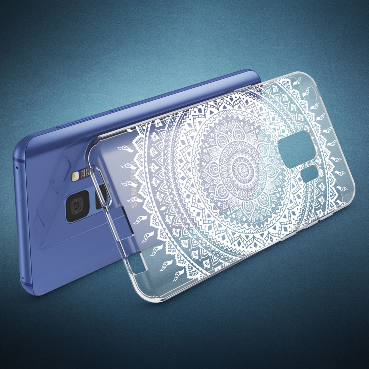 Samsung Galaxy S9 Hülle TPU Silikon durchsichtig mehrfarbig Motiv | NALIA Berlin