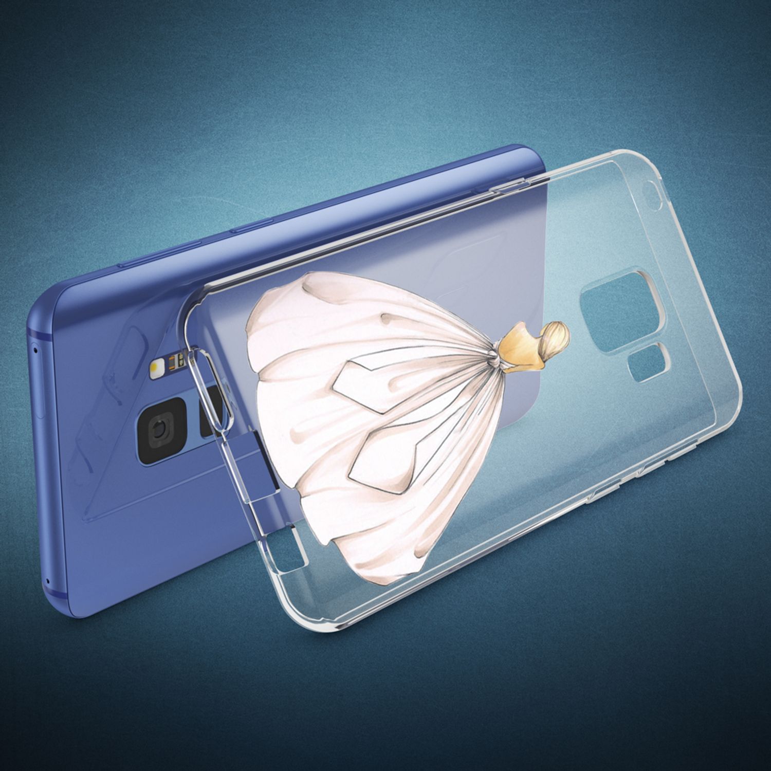Samsung Galaxy S9 Hülle TPU Silikon durchsichtig mehrfarbig Motiv | NALIA Berlin