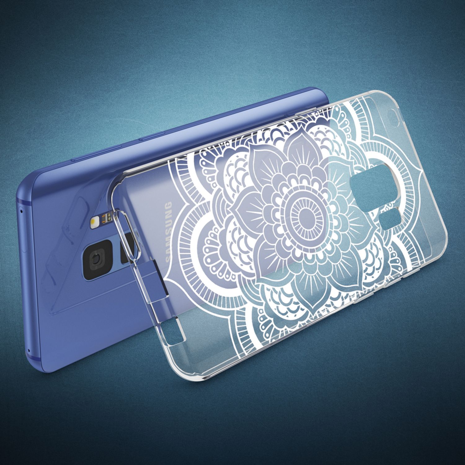 Samsung Galaxy S9 Hülle TPU Silikon durchsichtig mehrfarbig Motiv | NALIA Berlin