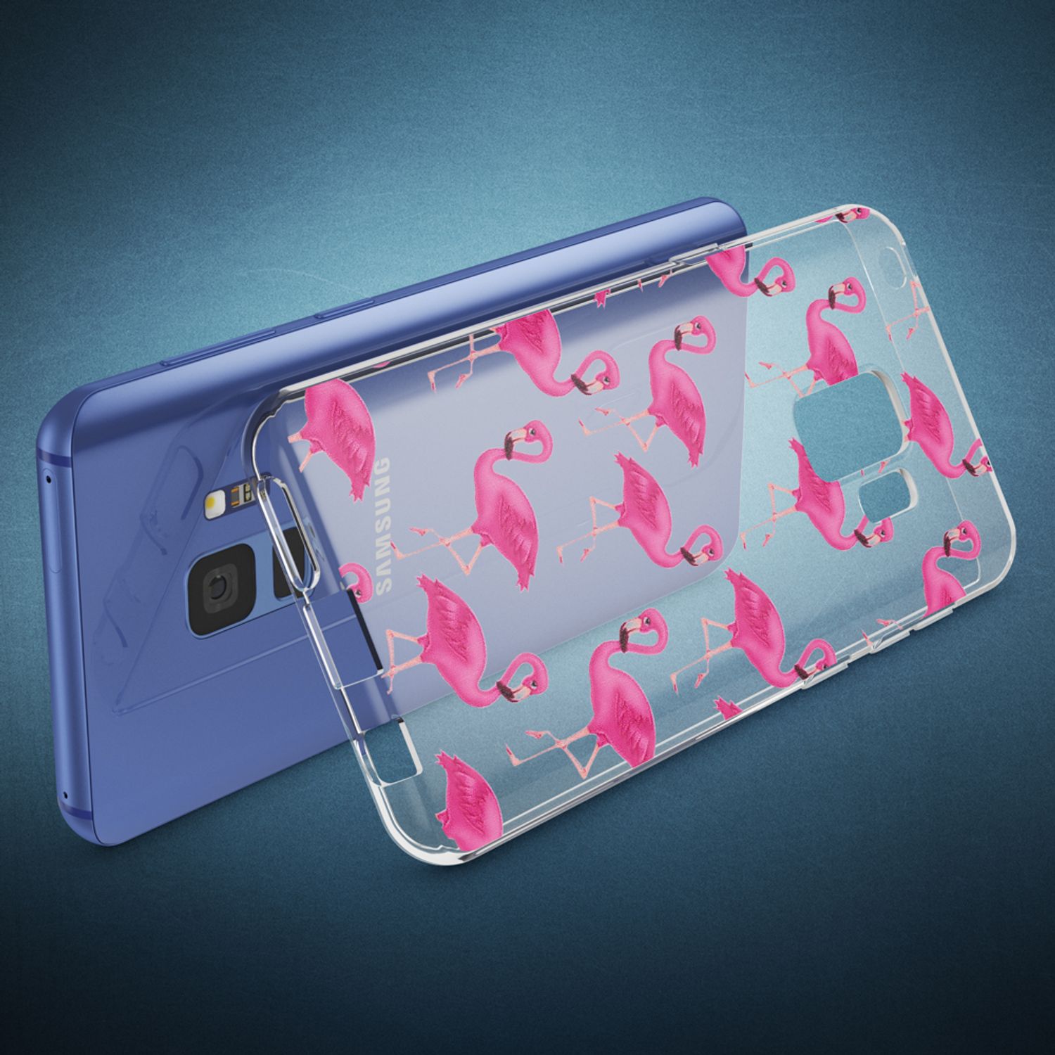 Samsung Galaxy S9 Hülle TPU Silikon durchsichtig mehrfarbig Motiv | NALIA Berlin