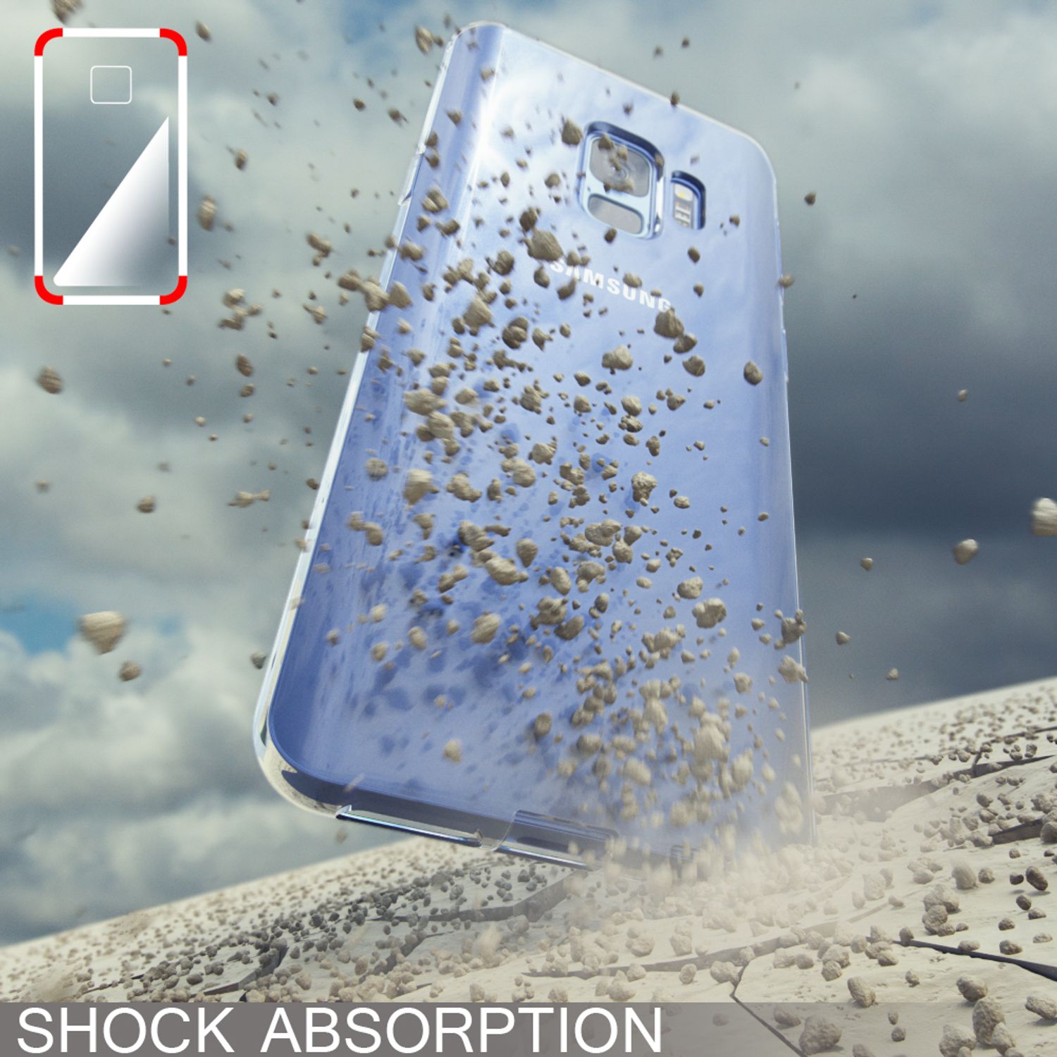 Samsung Galaxy S9 Hülle TPU Silikon durchsichtig mehrfarbig Motiv | NALIA Berlin