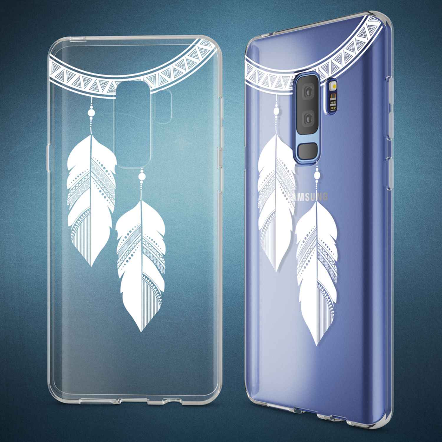 Samsung Galaxy S9 Plus Hülle Handyhülle von NALIA, Slim Silikon Motiv Case Schutzhülle