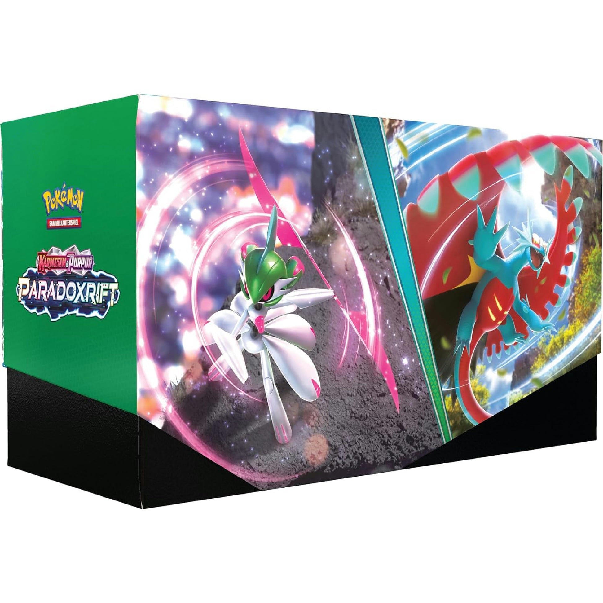 Pokémon-Sammelkartenspiel: Build & Battle Stadion Karmesin & Purpur – Paradoxrift (2 Decks, 11 Boosterpacks & mehr) Hauptansicht