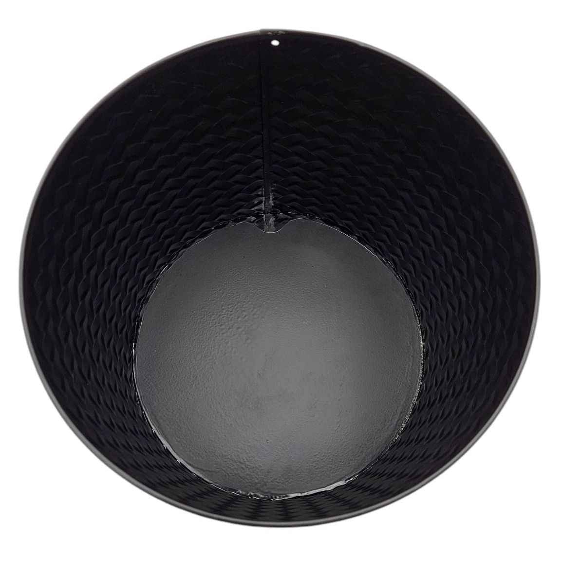 Blumentopf Übertopf Pflanzenkübel Topf Kübel 3er Set schwarz rund Metall Matt