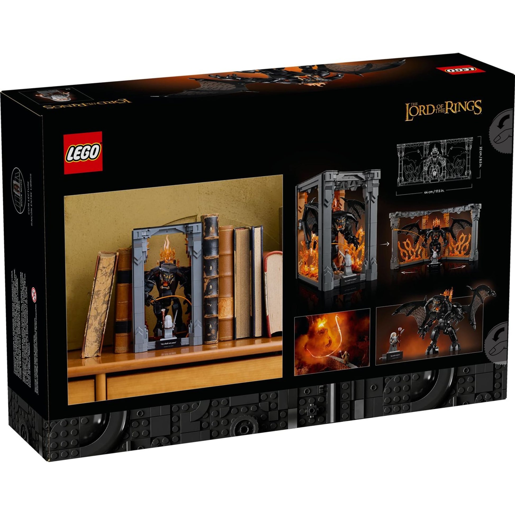 LEGO Bücherstütze in Schwarz, 38,2×9,4×26,2 cm – Produktbild 5