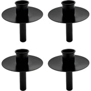 4 STÜCK Kerzenhalter für Flaschen Metall schwarz Kerze Flasche Stabkerzenhalter