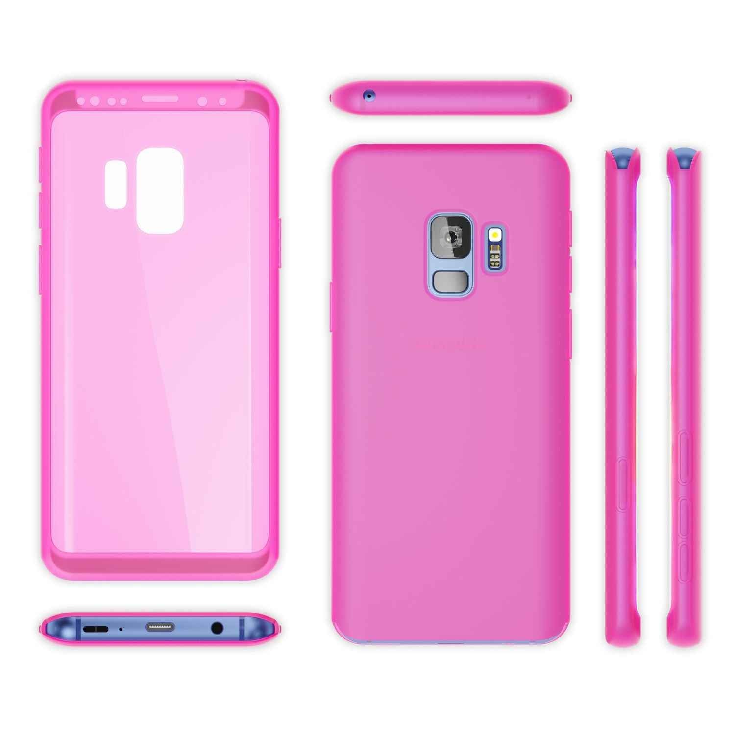 NALIA 360 Grad Handy Hülle für Samsung Galaxy S9, Full Cover Case Silikon Bumper