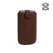 SYSTEM-S Leder Etui Case mit Rückzugfunktion für Samsung Galaxy Note