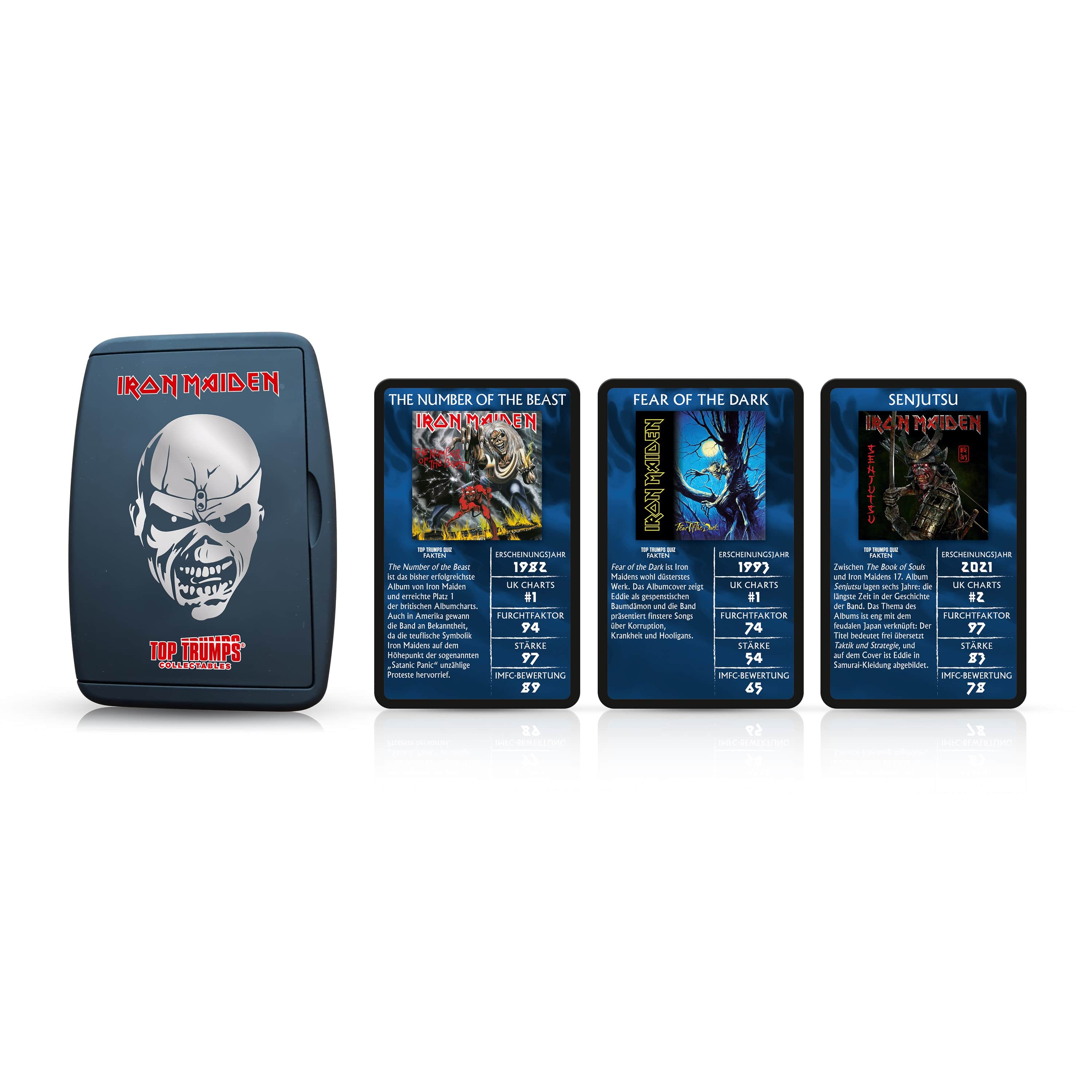Top Trumps Kartenspiel Iron Maiden Collectables Blau | Tinisu