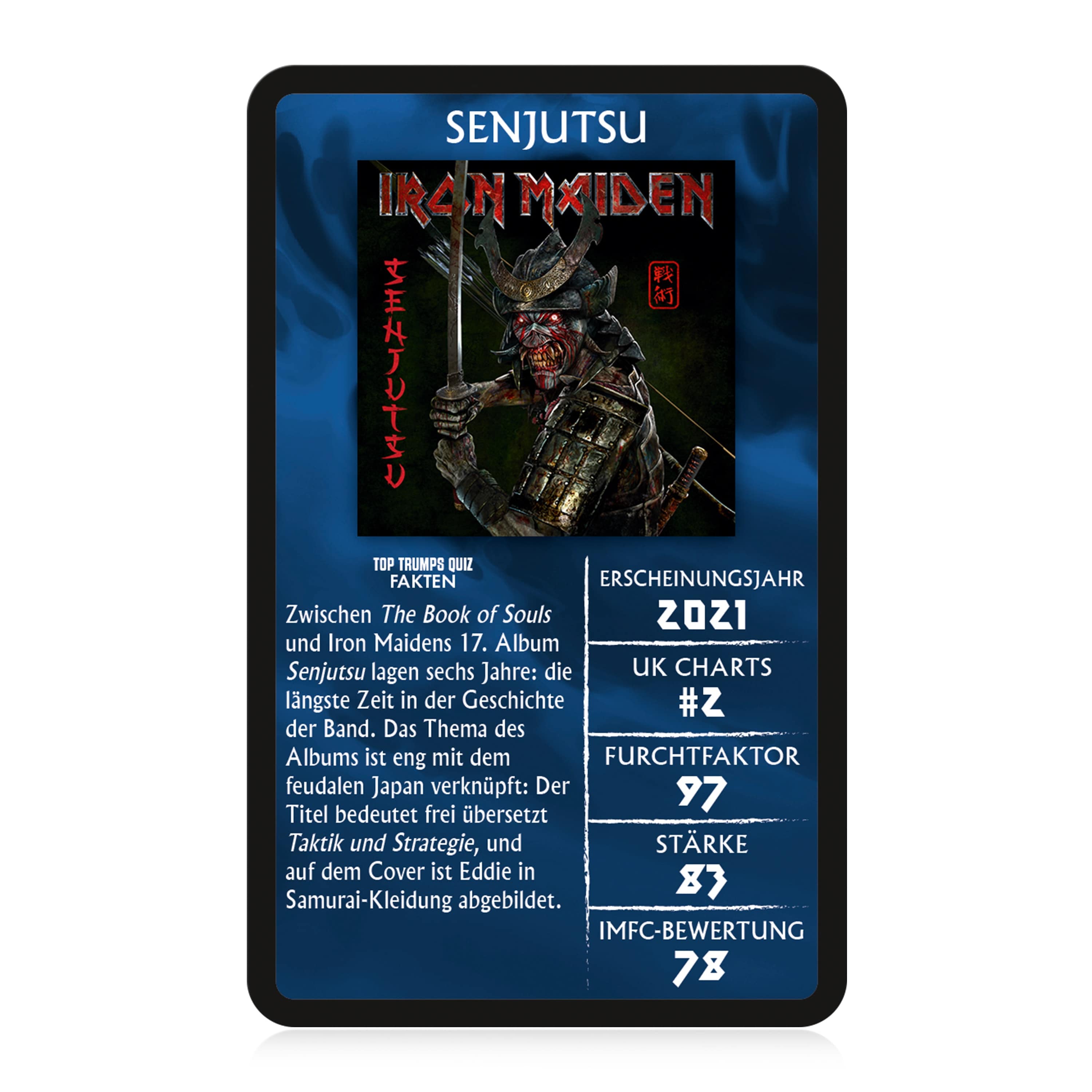 Top Trumps Kartenspiel Iron Maiden Collectables Blau | Tinisu