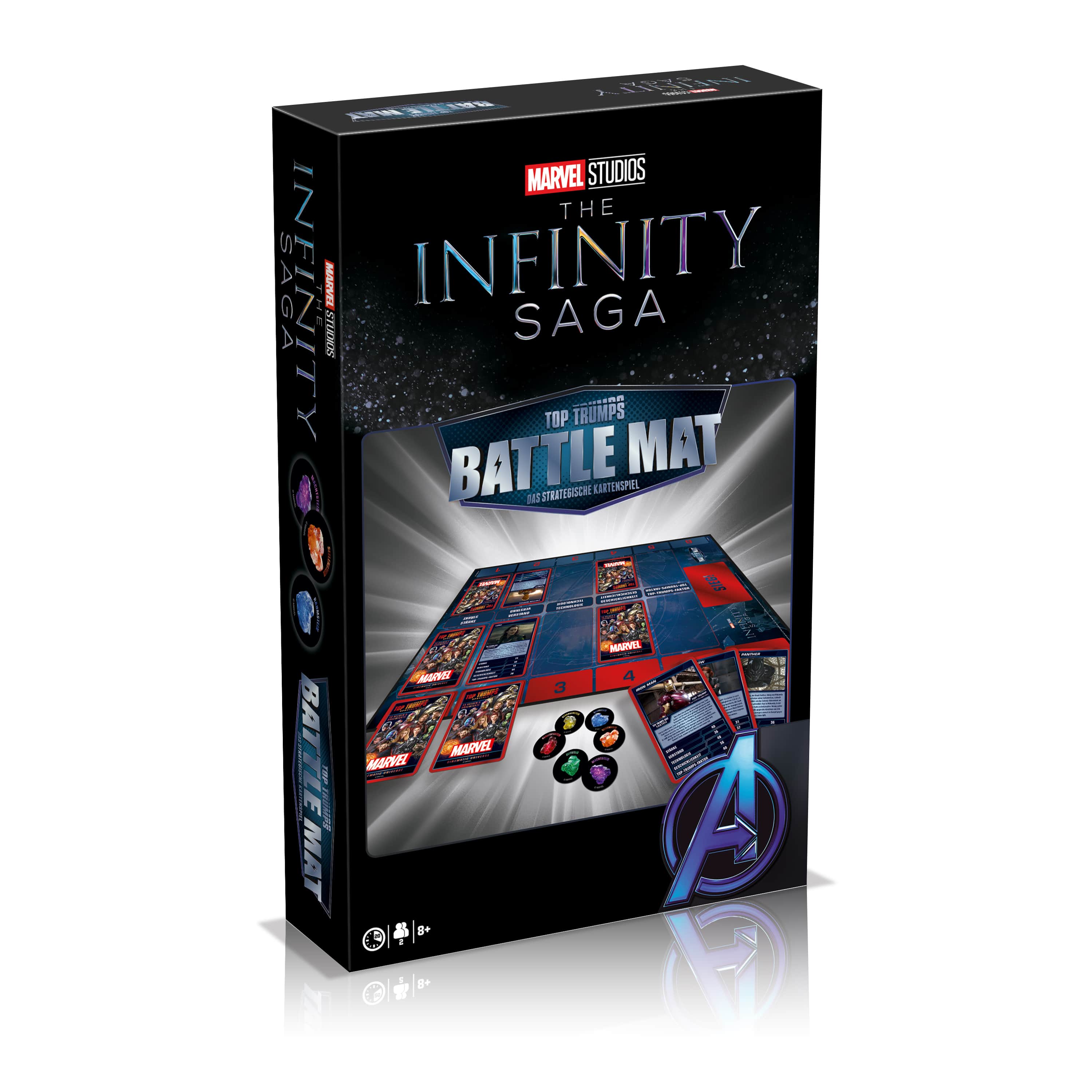 Brettspiel Battle Mat Marvel mit 6 Tokens ab 8 Jahren | Tinisu