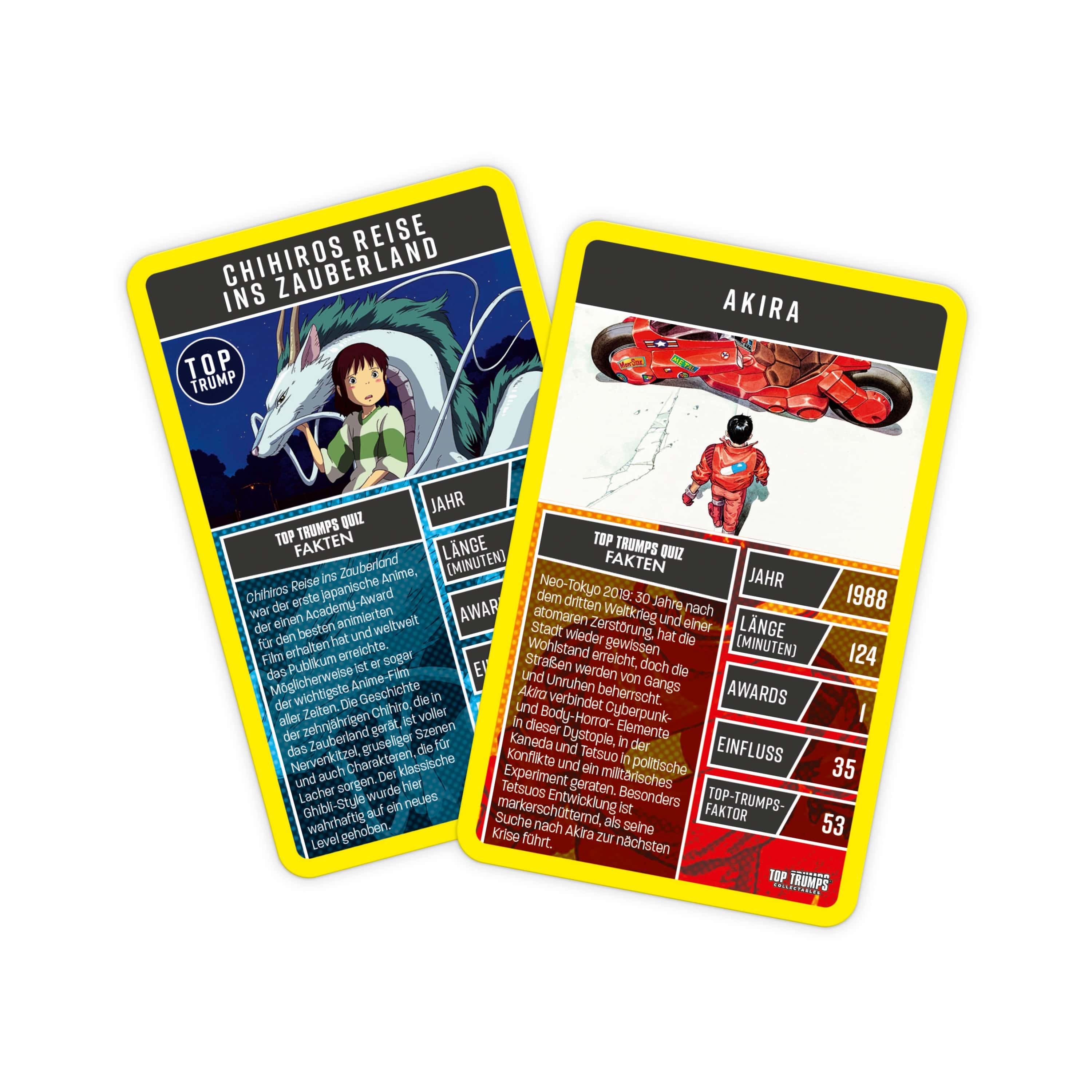 Kartenspiel Top Trumps – Anime Collectables gelb Kunststoff | Tinisu