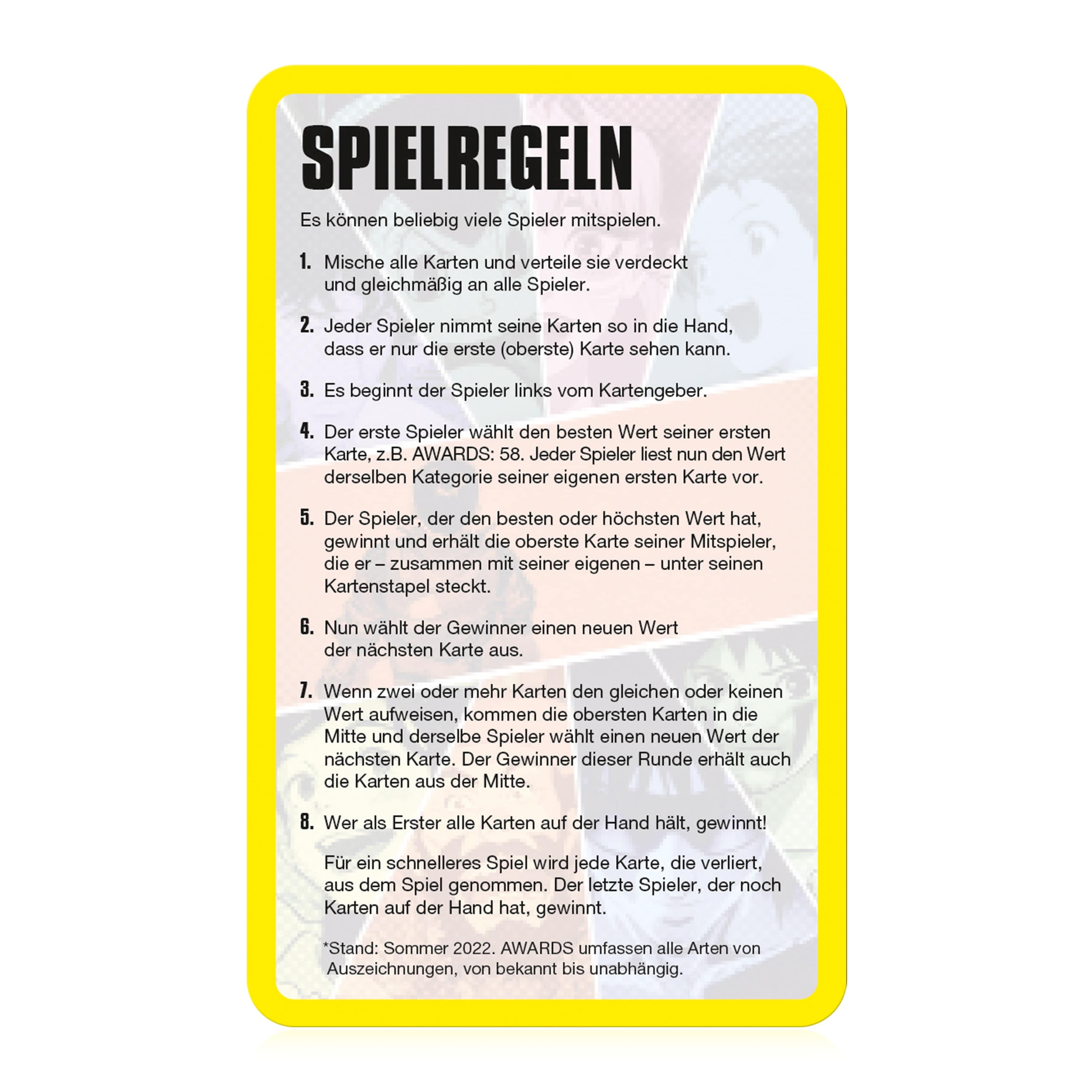 Kartenspiel Top Trumps – Anime Collectables gelb Kunststoff | Tinisu