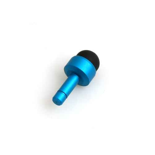 SYSTEM-S Mini Stylus Touch Pen mit Audio-Stecker – präziser Eingabestift für Touchscreens – kompatibel mit Smartphone, Tablet & PC blau