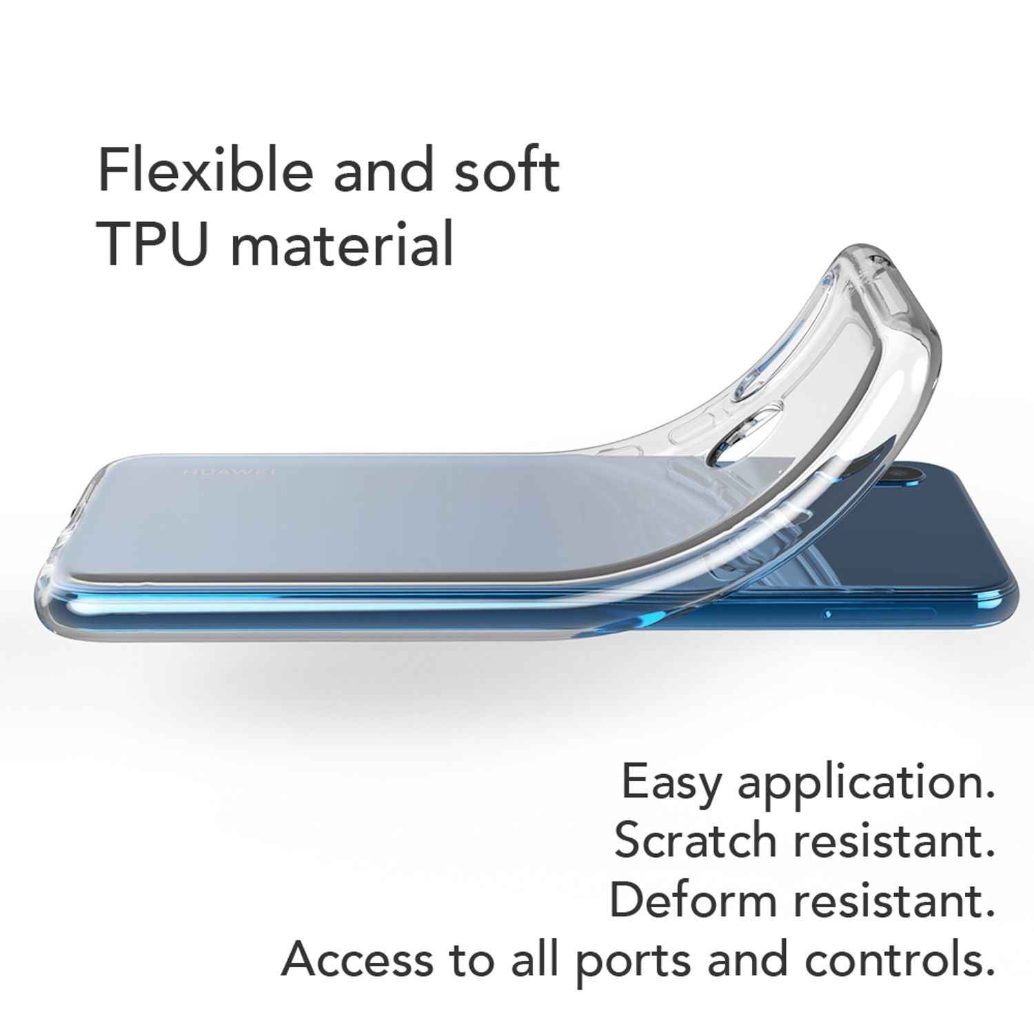 Huawei P20 Lite Hülle Handyhülle von NALIA, Slim Silikon Cover Schutzhülle