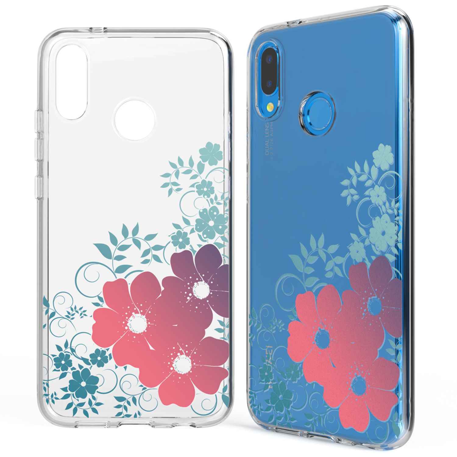 Huawei P20 Lite Hülle Handyhülle von NALIA, Slim Silikon Cover Schutzhülle