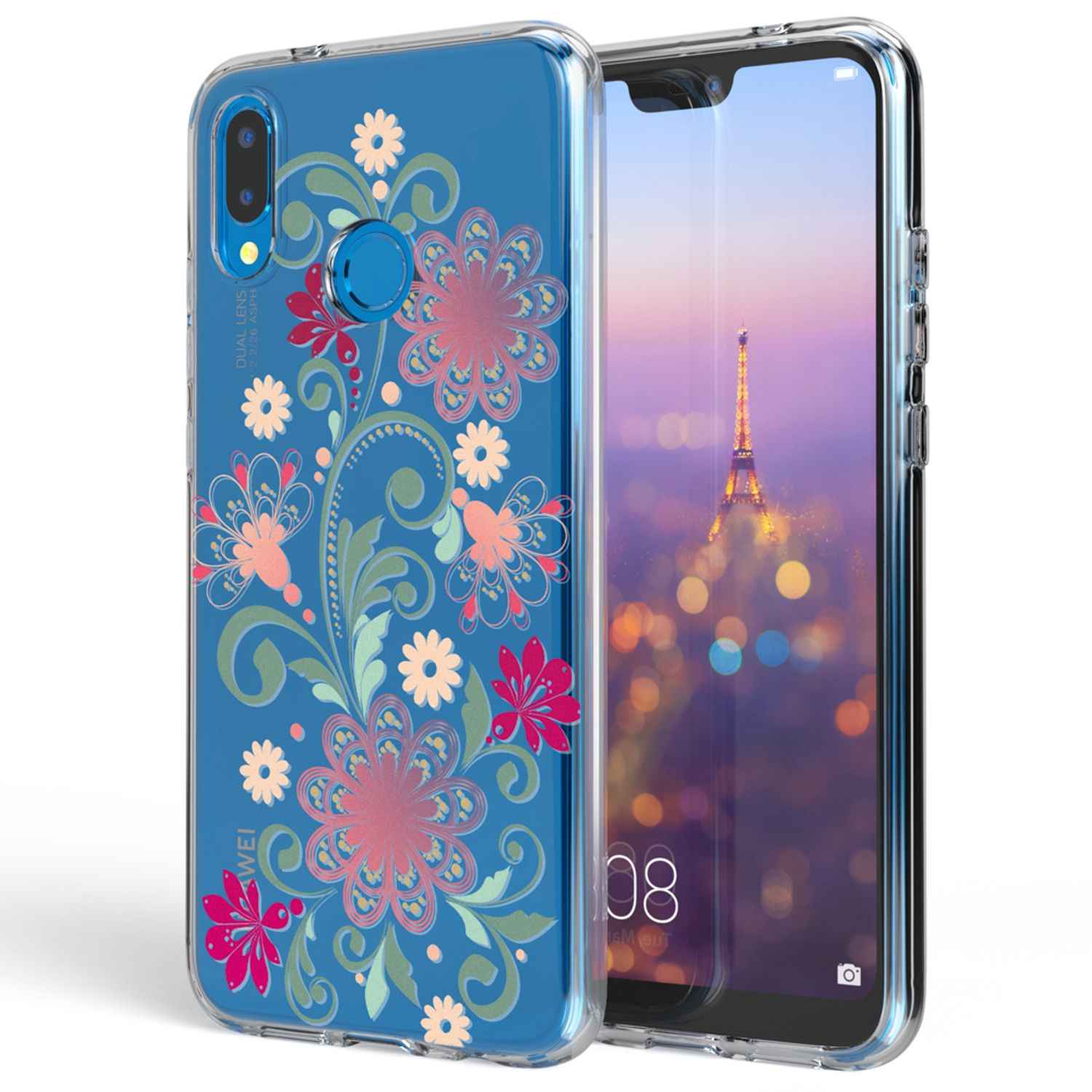 Huawei P20 Lite Hülle Handyhülle von NALIA, Slim Silikon Cover Schutzhülle