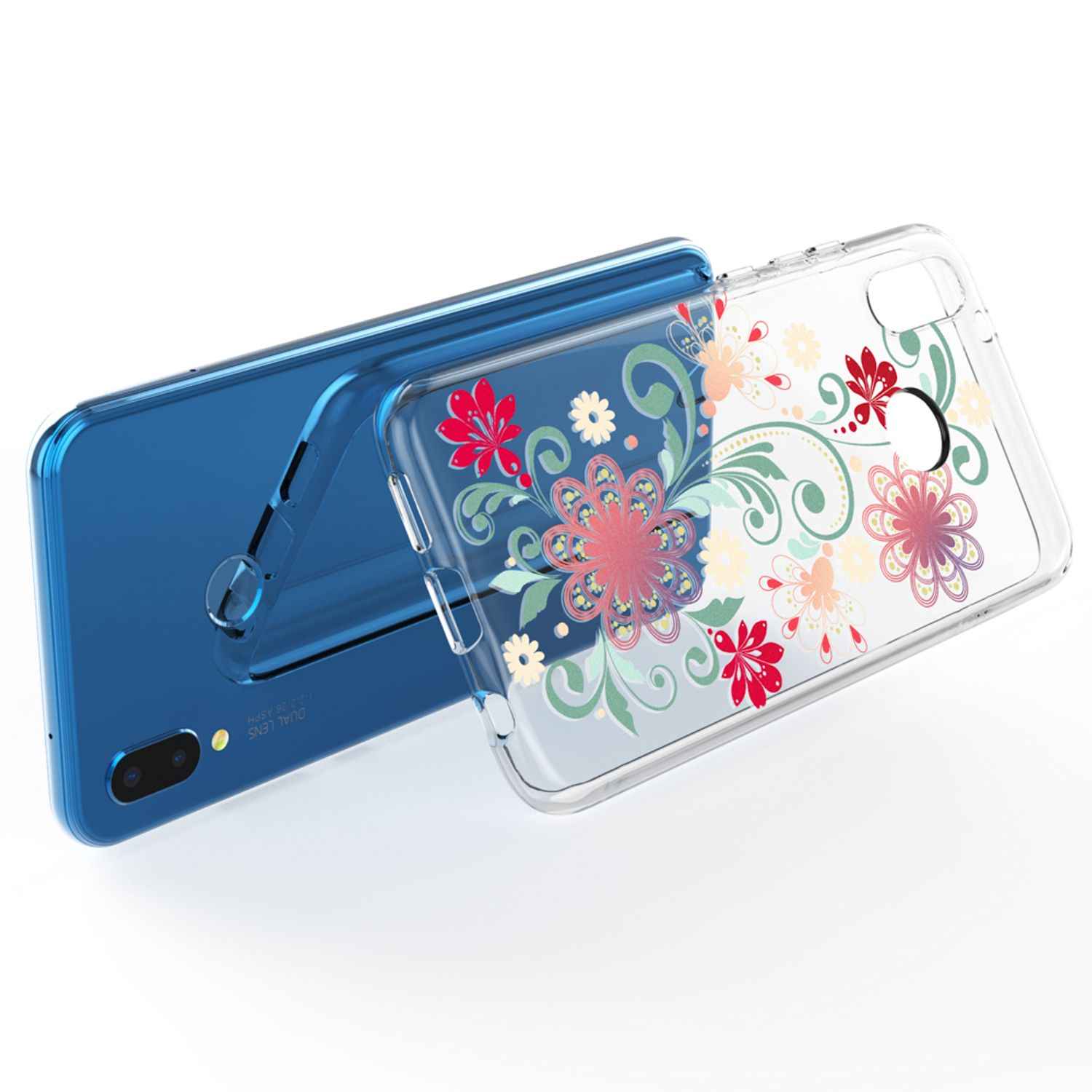 Huawei P20 Lite Hülle Handyhülle von NALIA, Slim Silikon Cover Schutzhülle