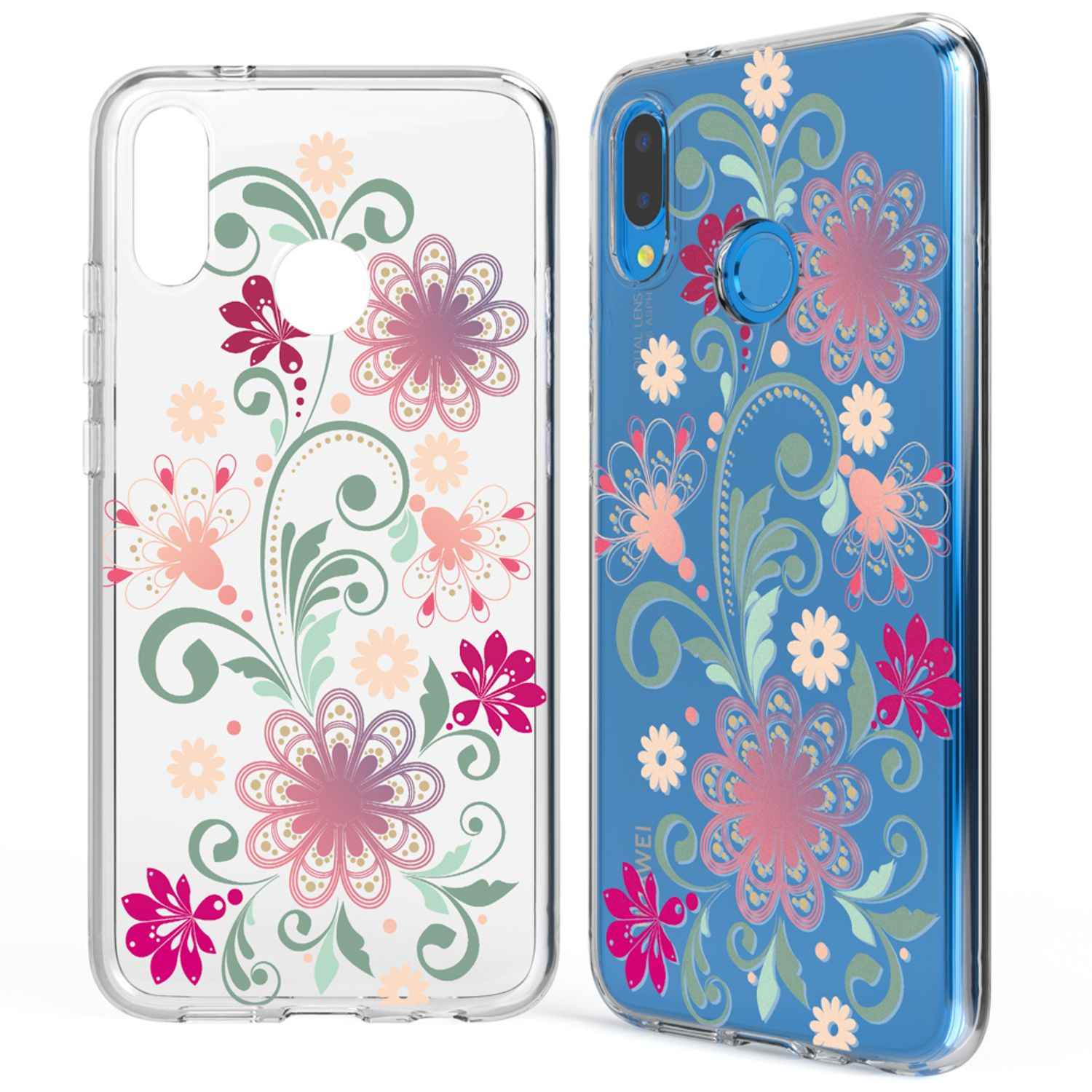 Huawei P20 Lite Hülle Handyhülle von NALIA, Slim Silikon Cover Schutzhülle