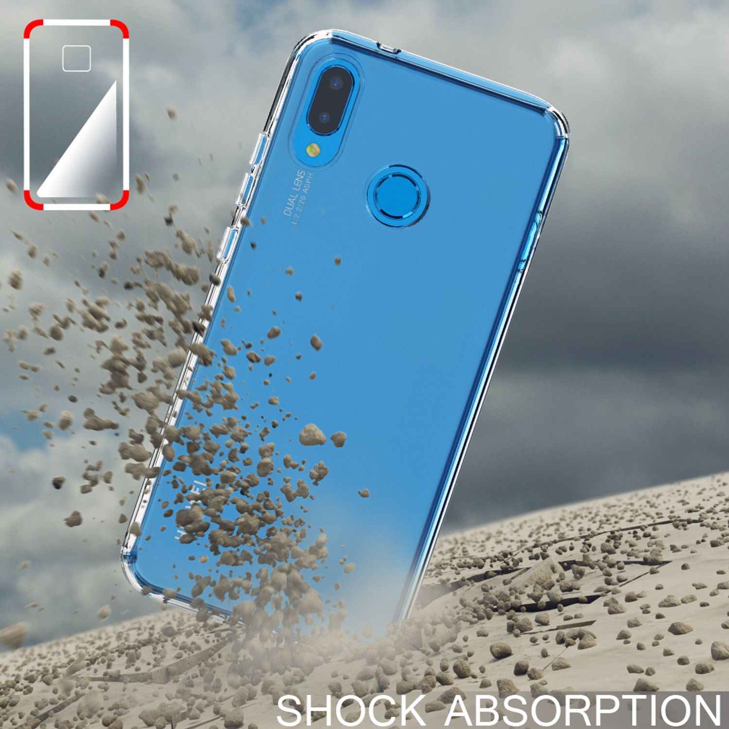 Huawei P20 Lite Hülle Handyhülle von NALIA, Slim Silikon Cover Schutzhülle