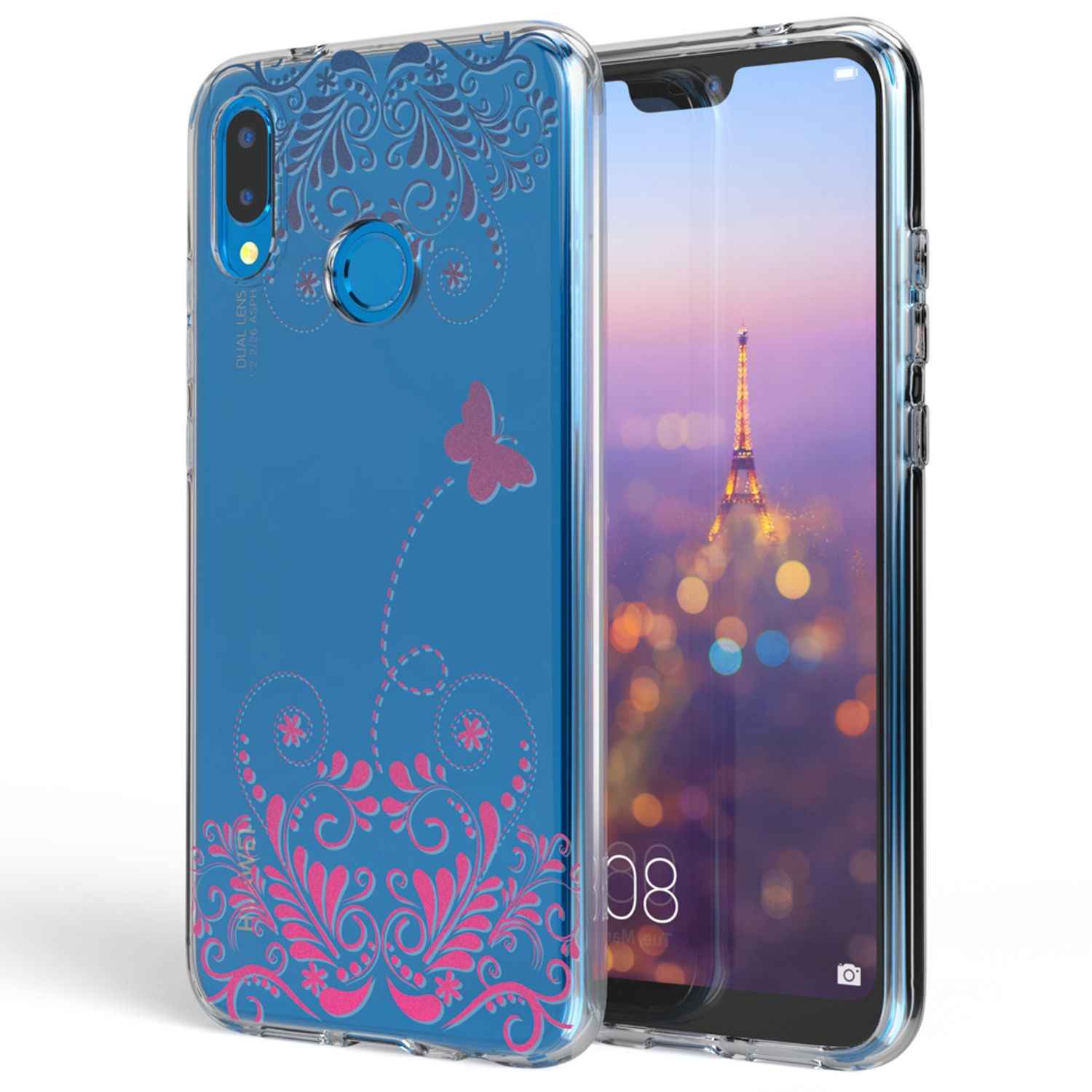 Huawei P20 Lite Hülle Handyhülle von NALIA, Slim Silikon Cover Schutzhülle