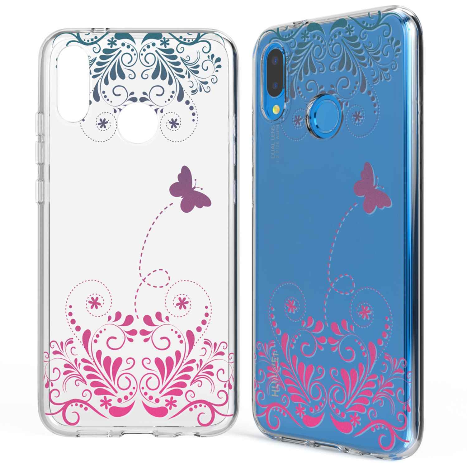 Huawei P20 Lite Hülle Handyhülle von NALIA, Slim Silikon Cover Schutzhülle