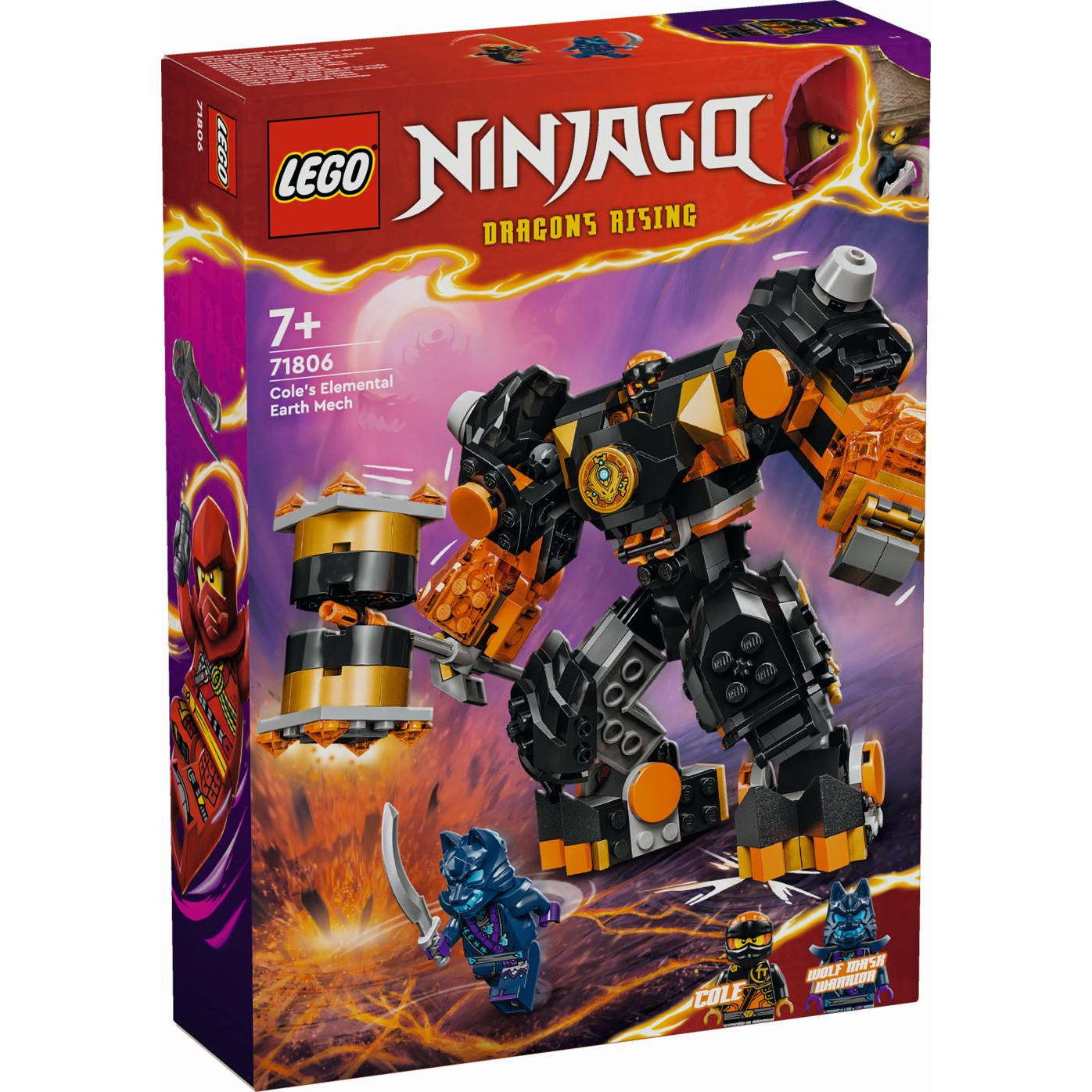 LEGO NINJAGO - Cole elemi földrobotja (71806)-0