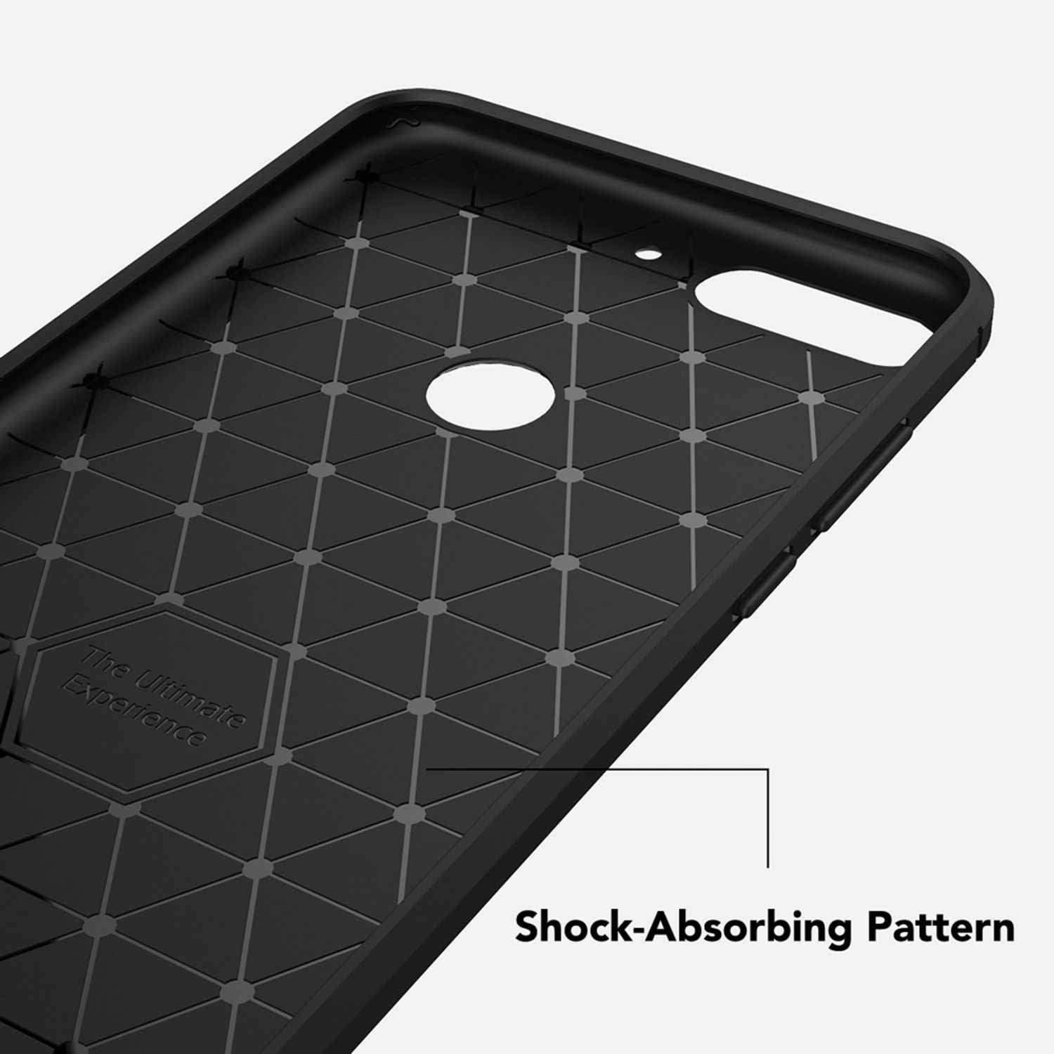 NALIA Hülle Handyhülle für Huawei Y7 (2018), Slim Silikon Case Schutz Cover Etui