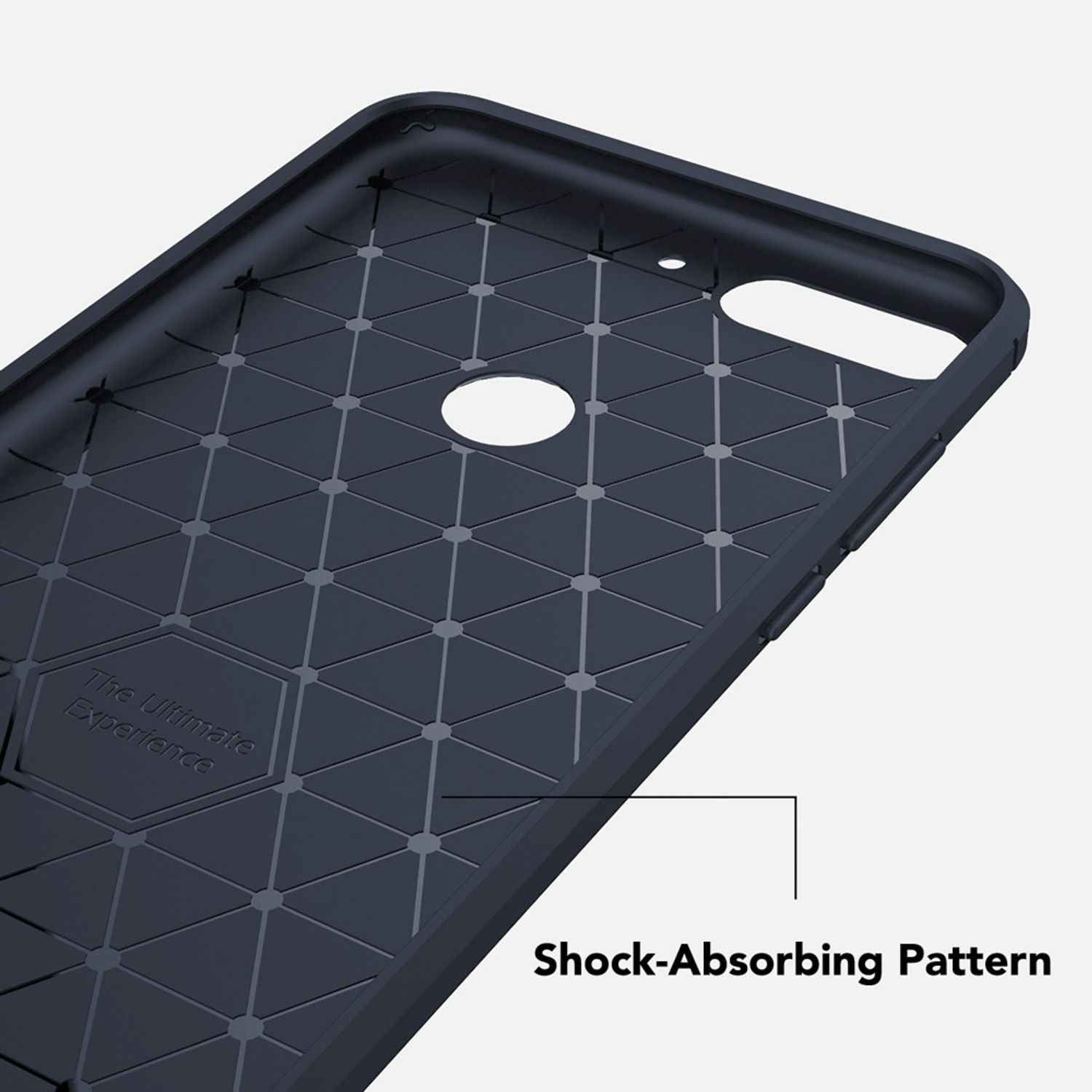 NALIA Hülle Handyhülle für Huawei Y7 (2018), Slim Silikon Case Schutz Cover Etui
