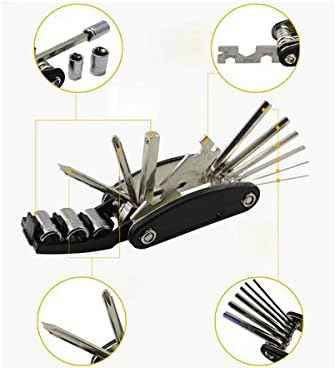 System-S 15 in 1 Multitool Reparaturset Werkzeug Kit Sechskant-schlüssel Stiftschlüssel Sechskantschlüssel Speichenschlüssel Kreuz- und Schlitzschraubenzieher