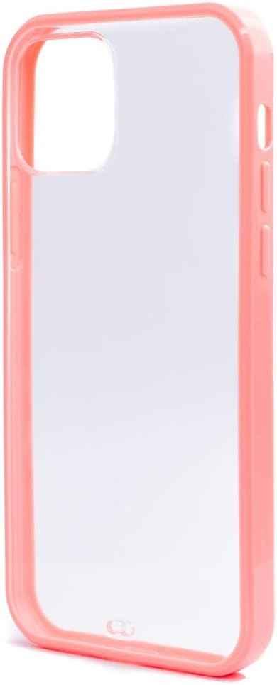 SYSTEM-S Schutzhülle aus Silikon in Pink Transparent Hülle kompatibel mit iPhone 12 Pro