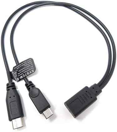 SYSTEM-S USB 3.1 Y Kabel 25 cm Typ C Buchse zu Typ C und 2.0 Micro B Stecker
