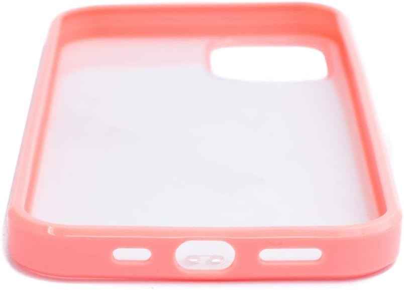 SYSTEM-S Schutzhülle aus Silikon in Pink Transparent Hülle kompatibel mit iPhone 12