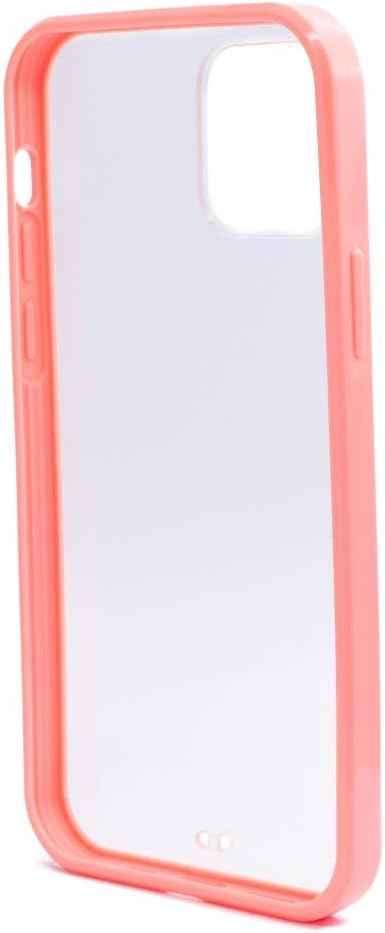 SYSTEM-S Schutzhülle aus Silikon in Pink Transparent Hülle kompatibel mit iPhone 12
