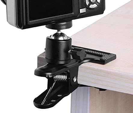 System-S Mini Stativ Klammer Befestigung Halter Holder Kugelkopfgelenk 360° Rotation mit 1/4 Gewinde