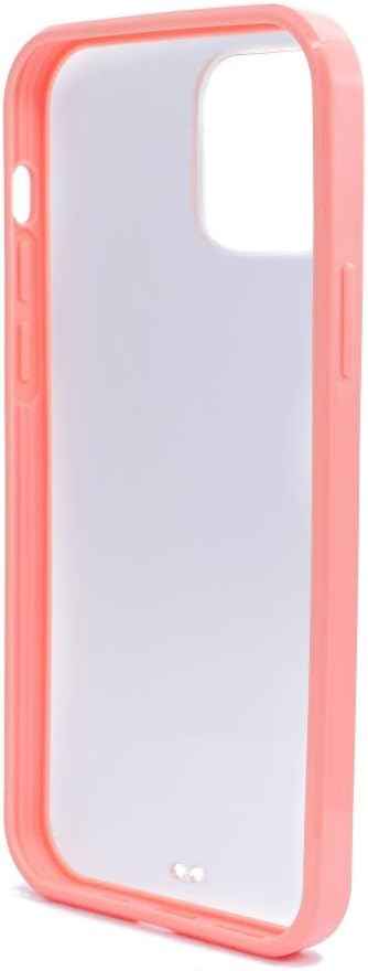SYSTEM-S Schutzhülle aus Silikon in Pink Transparent Hülle kompatibel mit iPhone 12 Pro