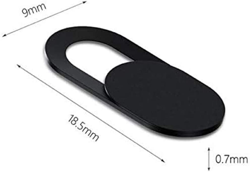 Webcam Abdeckung selbstklebend schwarz 18,5×9×0,8 mm | System-S