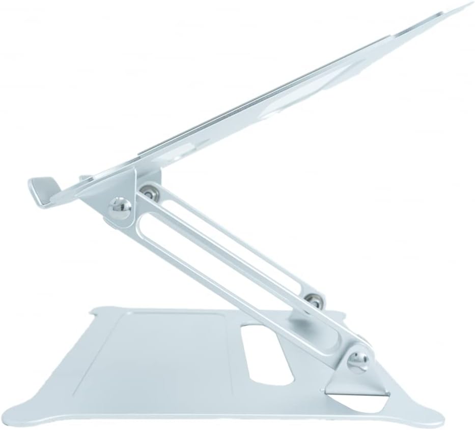 Notebook-Ständer einstellbar aus Metall in Grau für 25-40 cm Geräte | System-S