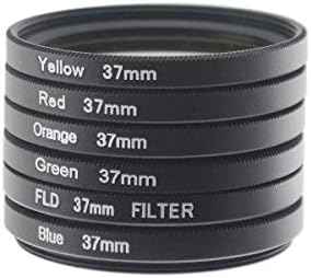 SYSTEM-S Farbfilter Set 37 mm 6 Stück Farbe Filter für Fotografie für iPhone 12 Pro Max