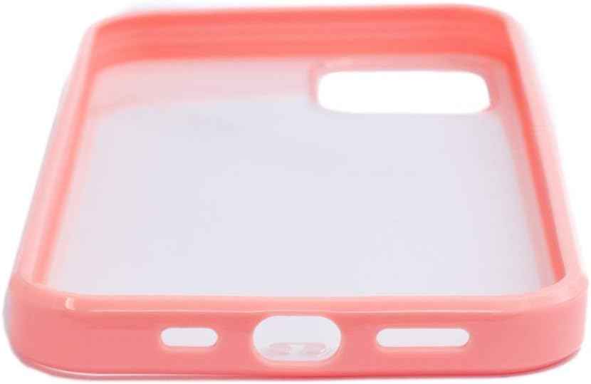 SYSTEM-S Schutzhülle aus Silikon in Pink Transparent Hülle kompatibel mit iPhone 12 Pro