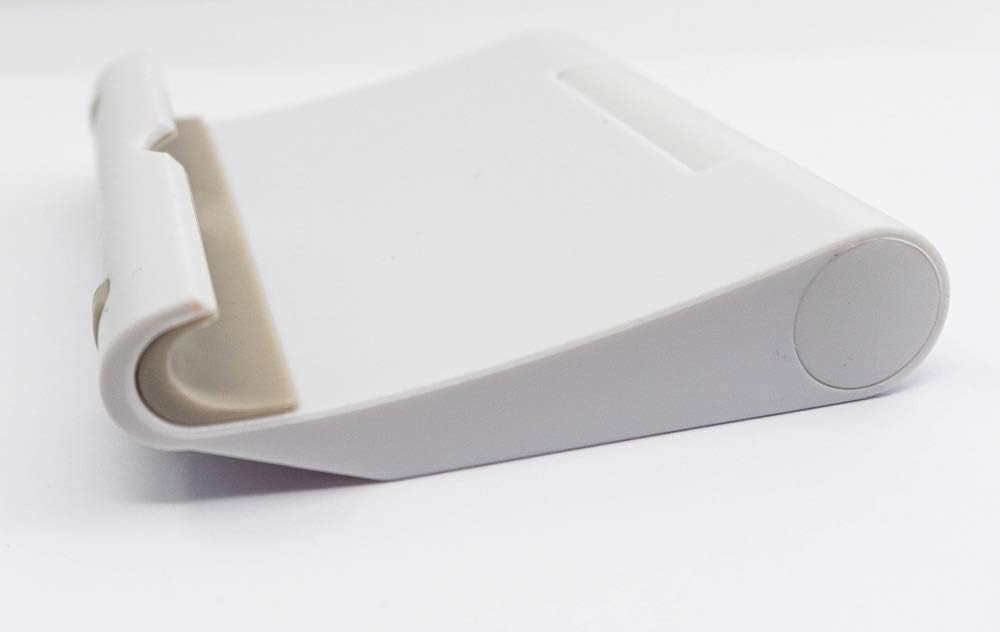 Stand Halterung ausklappbar verstellbar weiß 10×8,5×2,8 cm für Tablet