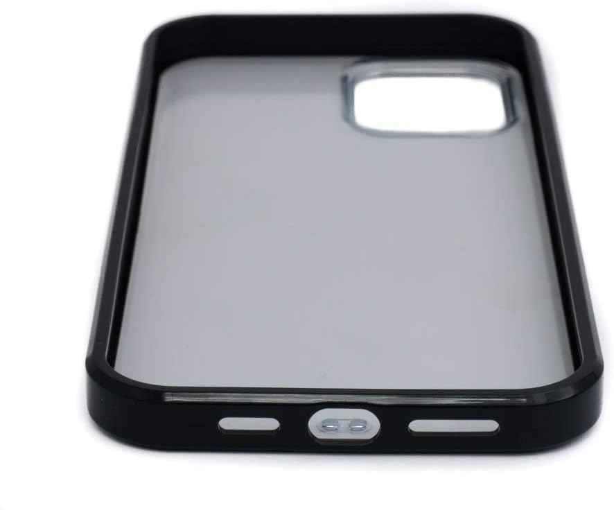 SYSTEM-S Schutzhülle aus Silikon in Schwarz Transparent Hülle kompatibel mit iPhone 12 Pro Max