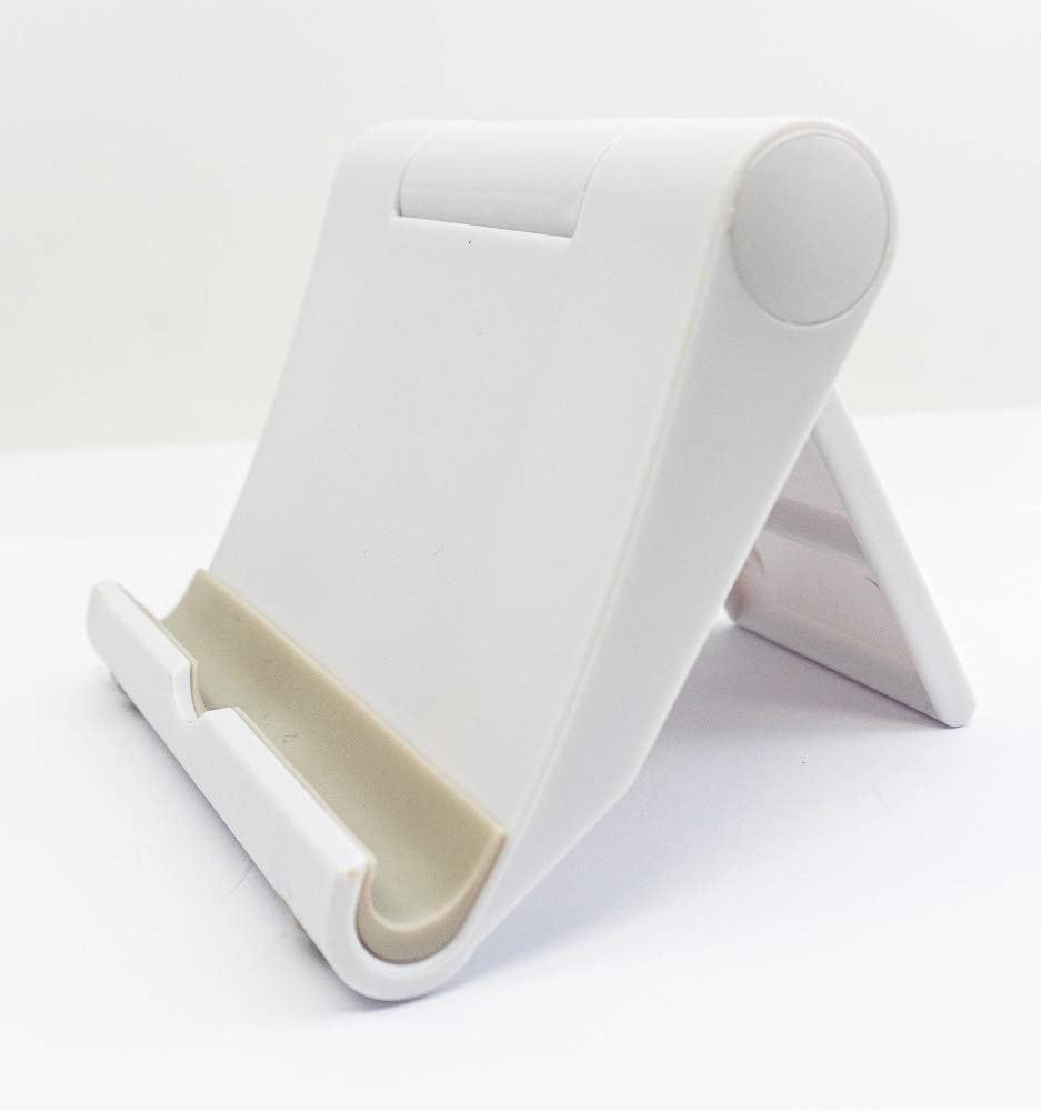 Stand Halterung ausklappbar verstellbar weiß 10×8,5×2,8 cm für Tablet